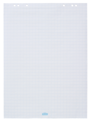 FLIPOVER PAPIR 93X68 CM ULIN/KVAD. BLK/20 ARK PK/5 BLK