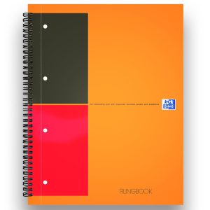 BLOK A4 OXFORD FILIGBOOK LIN. SPIRAL  PERF. 3 FLYTBARE FANER