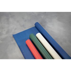 PAPIRDUG 120CM X 50M RØD PRÆGET