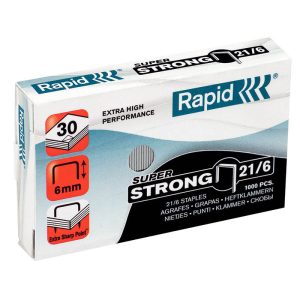 HÆFTEKLAMMER RAPID 21/6 SUPER STRONG 1000 STK