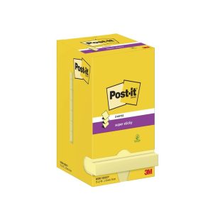 BLOK POST-IT R330 Z-FOLD GUL 76X76 MM SUPER STICKY 12 STK