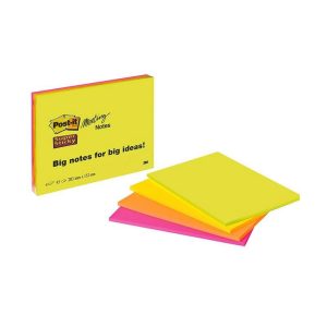 BLOK POST-IT 6845SSP SAMPAK 203X152MM 4 ASS.