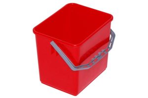 RENGØRINGSSPAND FIRKANTET RØD 6 LTR.