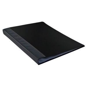 DEMOMAPPE A3 BLØD BINDSIDE HØJFORMAT  SORT M/20 LOMMER