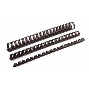 SPIRALRYGGE 25 MM SORT 5348504 COMBBIND T/225 ARK OVAL 50 STK