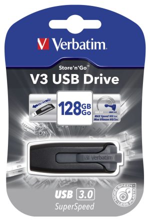 USB FLASH DRIVE VERBATIM 3.0 STORE'N'GO V3 128GB 49189