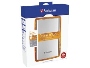 HARD DRIVE 2,5 VERBATIM 500GB EXTERN USB 3.0 53021 SILVER