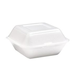 BURGERBOKS SKUM STOR HVID 150X150X72MM KRT/4X125STK.