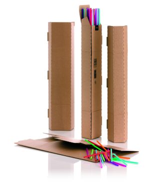 TUBES 4-KANTET 435X105X105MM PEAL/SEAL BRUN