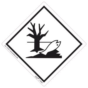 FAREETIKET KLASSE 8 HVID/SORT 100X100MM 250 STK