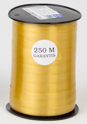 GAVEBÅND 10MM GULD  (06) 250M.