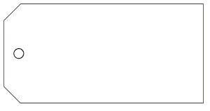 MANILLAMÆRKER 60X120 HVID PP ÆSKE A 1000 STK