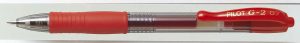 GELPEN PILOT G2 0,7MM RØD FINE