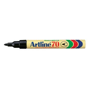 MARKER ARTLINE EK70 ALU  SORT 1,5MM SPIDS