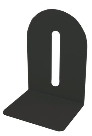 BOGSTØTTE METAL 110X140X200 MM SORT SÆT/2 STK