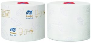 TOILETPAPIR TORK 127510 27 RL PREMIUM KOMPAKT T6 100M/RL
