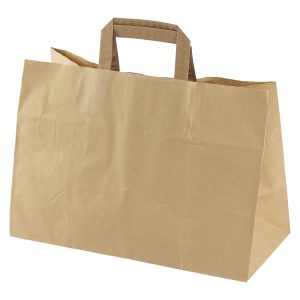 BÆREPOSE PAPIR M/HANK BRUN 17L 350/170X245MM PK/200STK