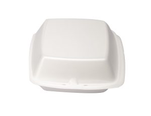 BURGERBOKS SKUM STOR HVID 160X160X75MM KRT/4X125STK