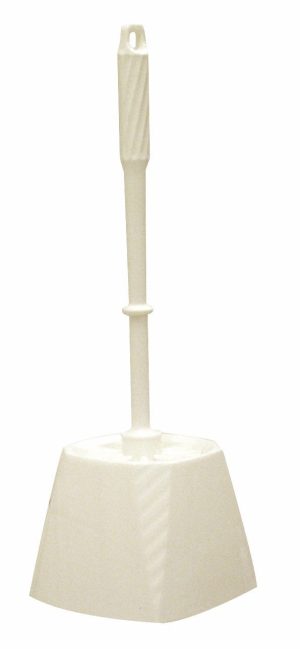 TOILETBØRSTE M/SKÅL PLAST HVID Ø75 X 360MM