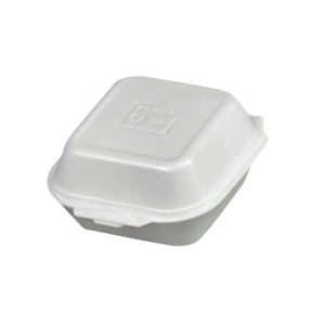 BURGERÆSKE SKUM LILLE M/LÅG 120X120X74MM 500 STK/KRT
