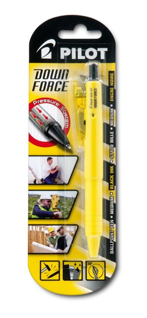 KUGLEPEN PILOT DOWN FORCE GUL STREGBREDDE 0,31MM