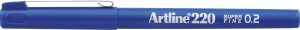 FINELINER ARTLINE EK220 0,2MM BLÅ