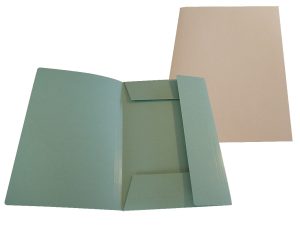 KARTONMAPPE 125 A4 GRÅ 250 G M/3 KLAPPER GRÅ