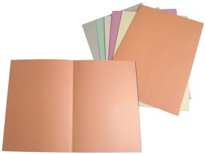 OMSLAG 300 A4 U/KLAP 250 G KARTON BLÅ 802602