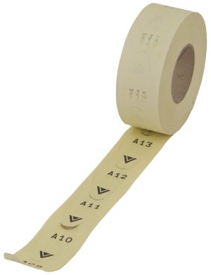 BILLET T/NUMMER/KØ SYSTEM GUL 2000STK/RL