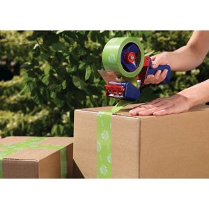 PAKKETAPE TESA 50MM ECOLOGO GRØN STØJSVAG 66 MTR. 58156