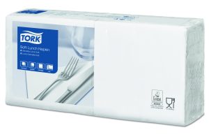 SERVIET 33X33CM HVID 150 STK 3-LAGS 477414