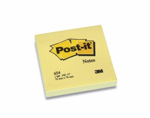 POST-IT 654 76X76 CANARYGUL 3M 12 STK/PK