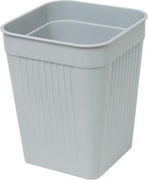 PAPIRKURV ORTH 14 L FIRKANTET PLAST GRÅ