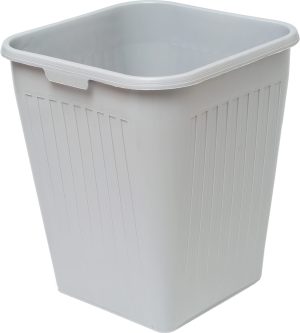 PAPIRKURV ORTH 25 L FIRKANTET PLAST GRÅ