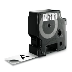 PRÆGETAPE DYMO D1 24 MM X 7 M SORT/HVID 53713