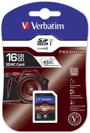 SD KORT VERBATIM 16GB (SDHC) 43962 PRO CLASS 10