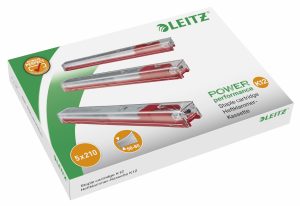 HÆFTEKLAMMER KASSETTE T/80 ARK T/BLOKHÆFTE LEITZ 5551 RØD K12