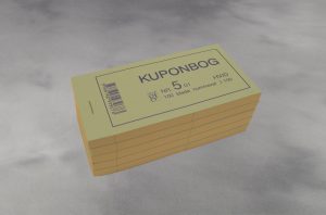KUPONBOG 2274 130X70 MM HVID