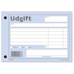 UDGIFTSBILAG 100X148MM BLÅ 100 BLADE