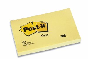 POST-IT 655 76X127MM CANARYGUL 12 STK/PK   PR. PAKKE