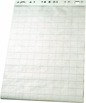 FLIPOVER PAPIR 83X59 CM 96551 KVAD/ULINIERET BLOK/50 ARK