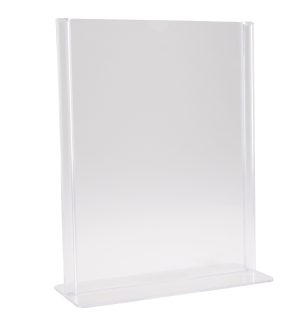 BROCHUREHOLDER OFFICE A5 KLAR T-FORM T/BORD