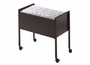 HÆNGEMAPPEVOGN ECONOMY SORT T/80 MAPPER PÅ HJUL