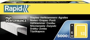 HÆFTEKLAMME RAPID 13/6 T/RAPID 13/23/33 5000 STK/PK