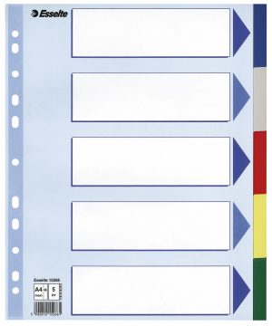 FANEBLADE A4 MAXI 5-DELT PLAST M/FORBLAD