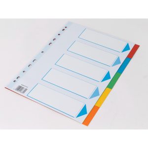 FANEBLADE A4 ESSELTE 5-DELT KARTON M/FORBLAD