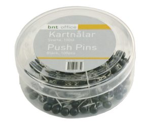 KORTNÅLE 4MMX20MM SORT 100STK/PAK