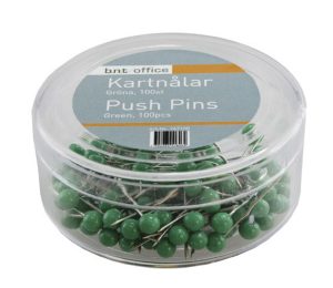 KORTNÅLE 4MMX20MM GRØN 100STK/PAK