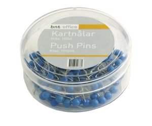 KORTNÅLE 4MMX20MM BLÅ 100STK/PAK