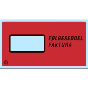 FØLGESEDDELLOMMER 225X122MM FLG.SEDDEL/FAKTURA 1000 STK